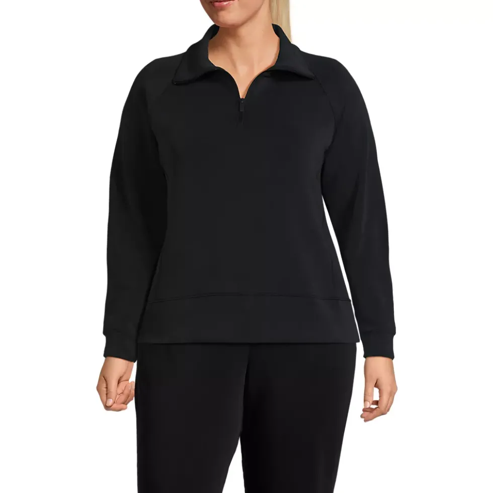 Women's Cupro Long Sleeve Half Zip Pullover