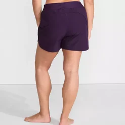 Women's Curvy Fit 5" Quick Dry Board Shorts Swim Shorts with Panty