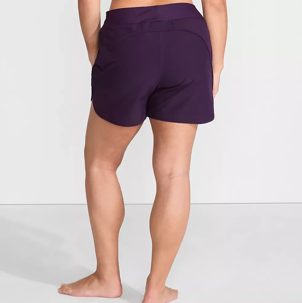 Women's Curvy Fit 5" Quick Dry Board Shorts Swim Shorts with Panty