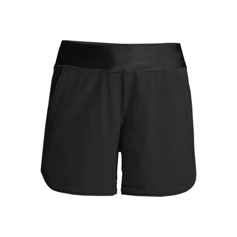 Women's Curvy Fit 5" Quick Dry Board Shorts Swim Shorts with Panty