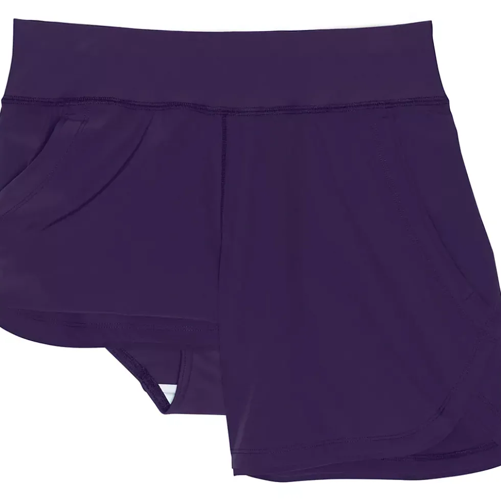 Women's Curvy Fit 5" Quick Dry Board Shorts Swim Shorts with Panty