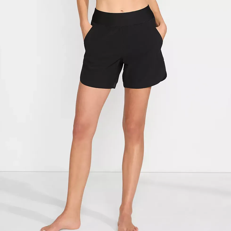 Women's Curvy Fit 5" Quick Dry Board Shorts Swim Shorts with Panty