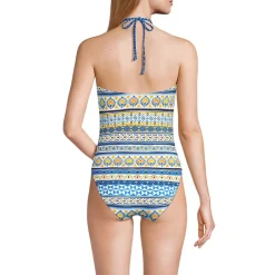 Women's Cut Out Multiway Halter High Leg One Piece Swimsuit