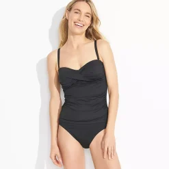 Women's D-Cup Bandeau Tankini Swimsuit Top