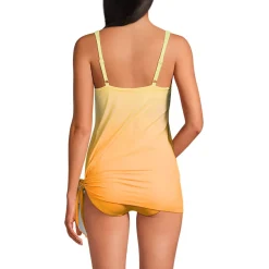 Women's D-Cup SlenderSuit Fauxkini Low Leg One Piece Swimsuit Print