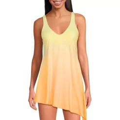 Women's D-Cup SlenderSuit Fauxkini Low Leg One Piece Swimsuit Print