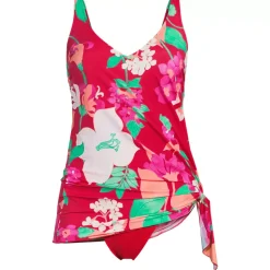 Women's D-Cup SlenderSuit Fauxkini Low Leg One Piece Swimsuit Print
