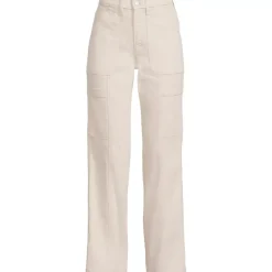 Women's Denim High Rise Utility Cargo Ankle Jeans