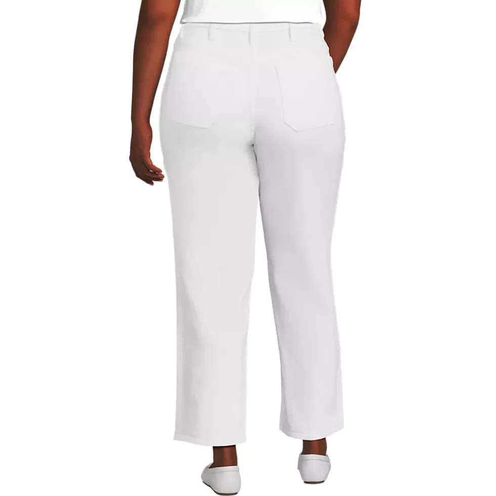 Women's Denim High Rise Utility Cargo Ankle Jeans