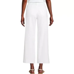 Women's Denim High Rise Wide Leg Crop Jeans