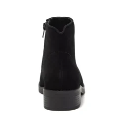 Women's Detailed Suede Zip Ankle Booties