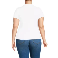 Women's Drapey Rib Fitted Short Sleeve Mini T-Shirt