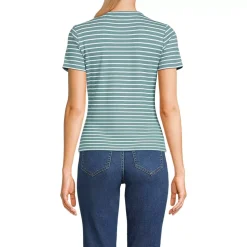 Women's Drapey Rib Fitted Short Sleeve T-Shirt