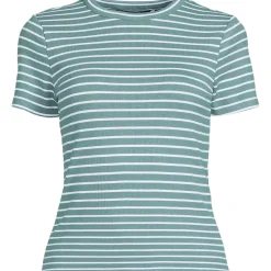 Women's Drapey Rib Fitted Short Sleeve T-Shirt