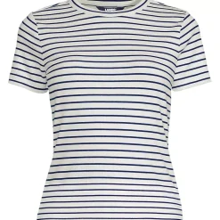 Women's Drapey Rib Fitted Short Sleeve T-Shirt