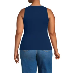 Women's Drapey Rib Fitted Tank Top