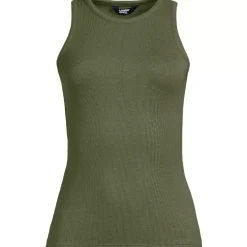 Women's Drapey Rib Fitted Tank Top