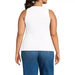 Women's Drapey Rib Fitted Tank Top