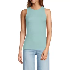 Women's Drapey Rib Fitted Tank Top