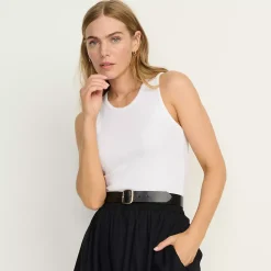 Women's Drapey Rib Fitted Tank Top