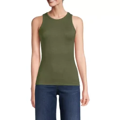Women's Drapey Rib Fitted Tank Top