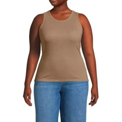Women's Drapey Rib Fitted Tank Top