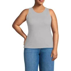 Women's Drapey Rib Fitted Tank Top