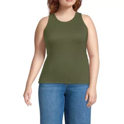 Women's Drapey Rib Fitted Tank Top
