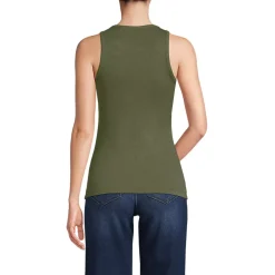 Women's Drapey Rib Fitted Tank Top