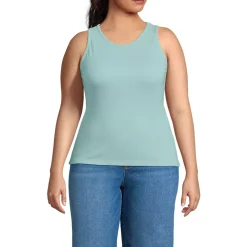 Women's Drapey Rib Fitted Tank Top