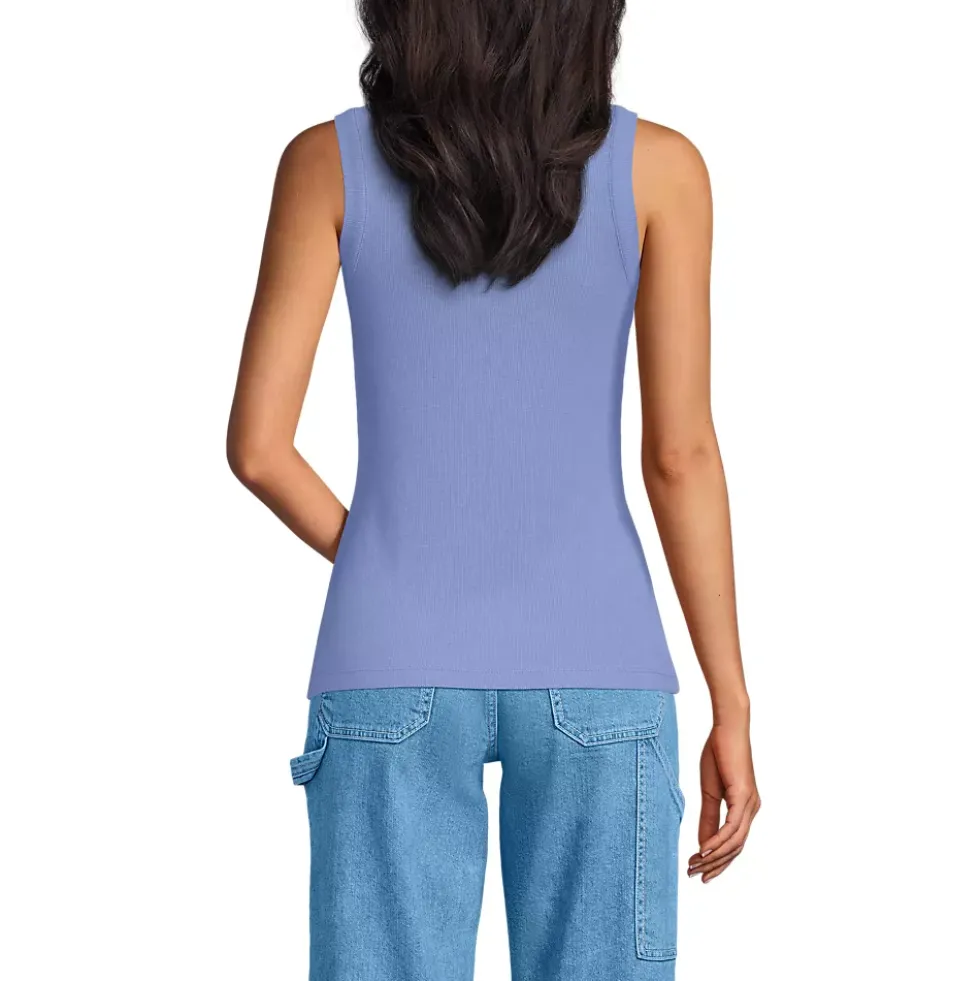 Women's Drapey Rib Fitted Tank Top