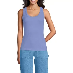 Women's Drapey Rib Fitted Tank Top