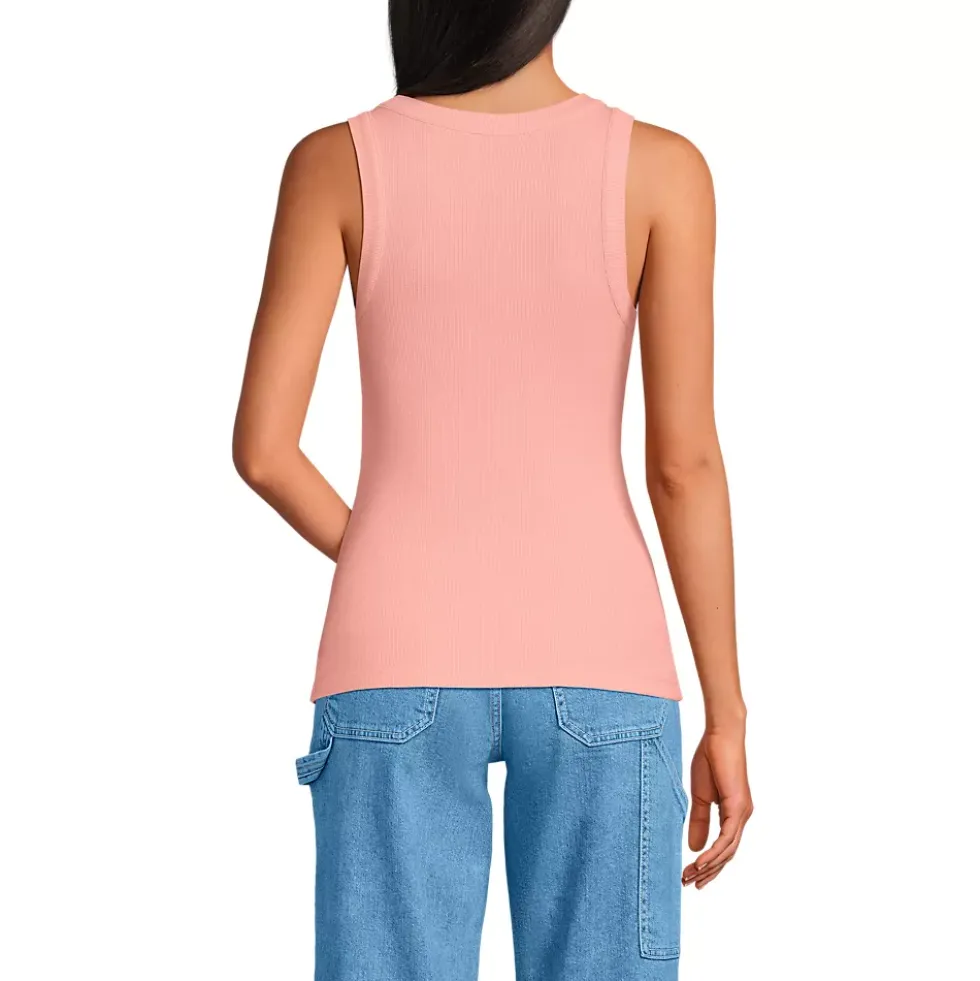 Women's Drapey Rib Fitted Tank Top