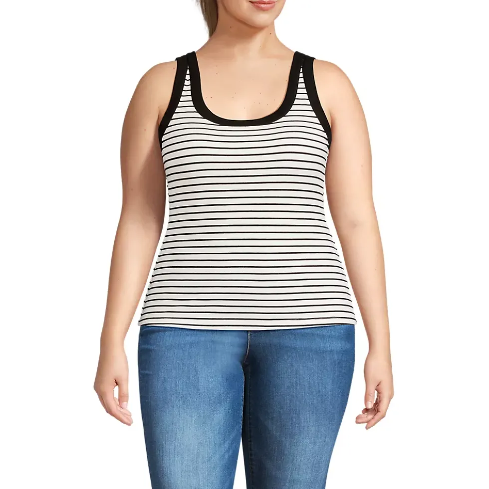 Women's Drapey Rib Fitted Tank Top