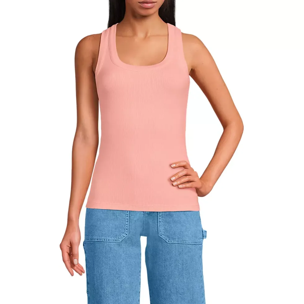 Women's Drapey Rib Fitted Tank Top