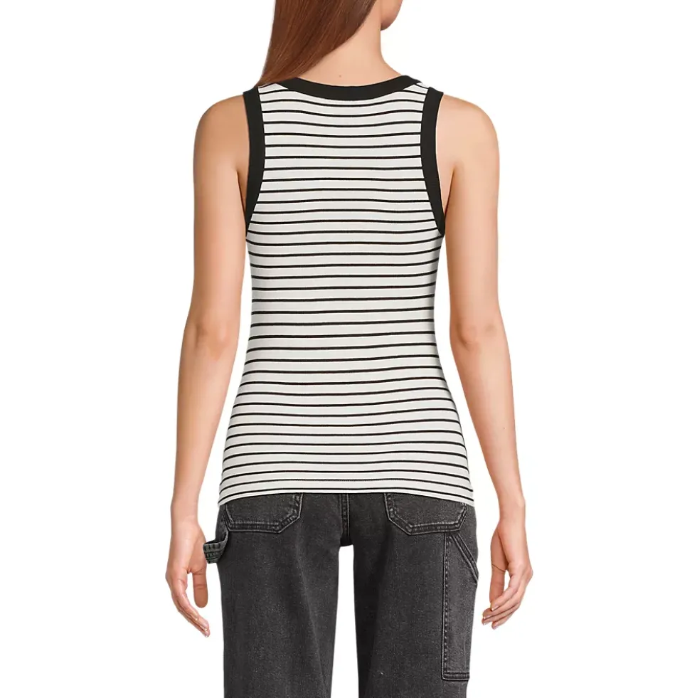 Women's Drapey Rib Fitted Tank Top
