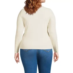 Women's Drapey Rib Skimming Long Sleeve Mock Neck