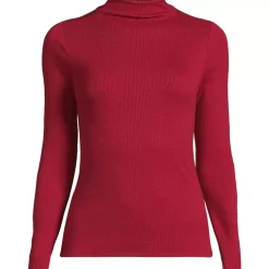 Women's Drapey Rib Skimming Long Sleeve Mock Neck
