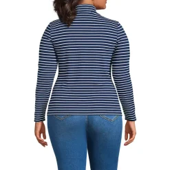 Women's Drapey Rib Skimming Long Sleeve Mock Neck
