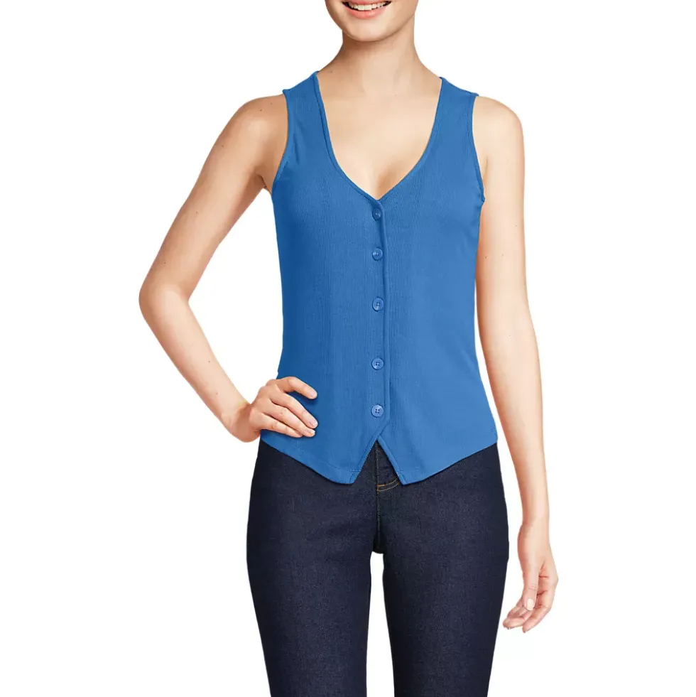 Women's Drapey Rib Vest