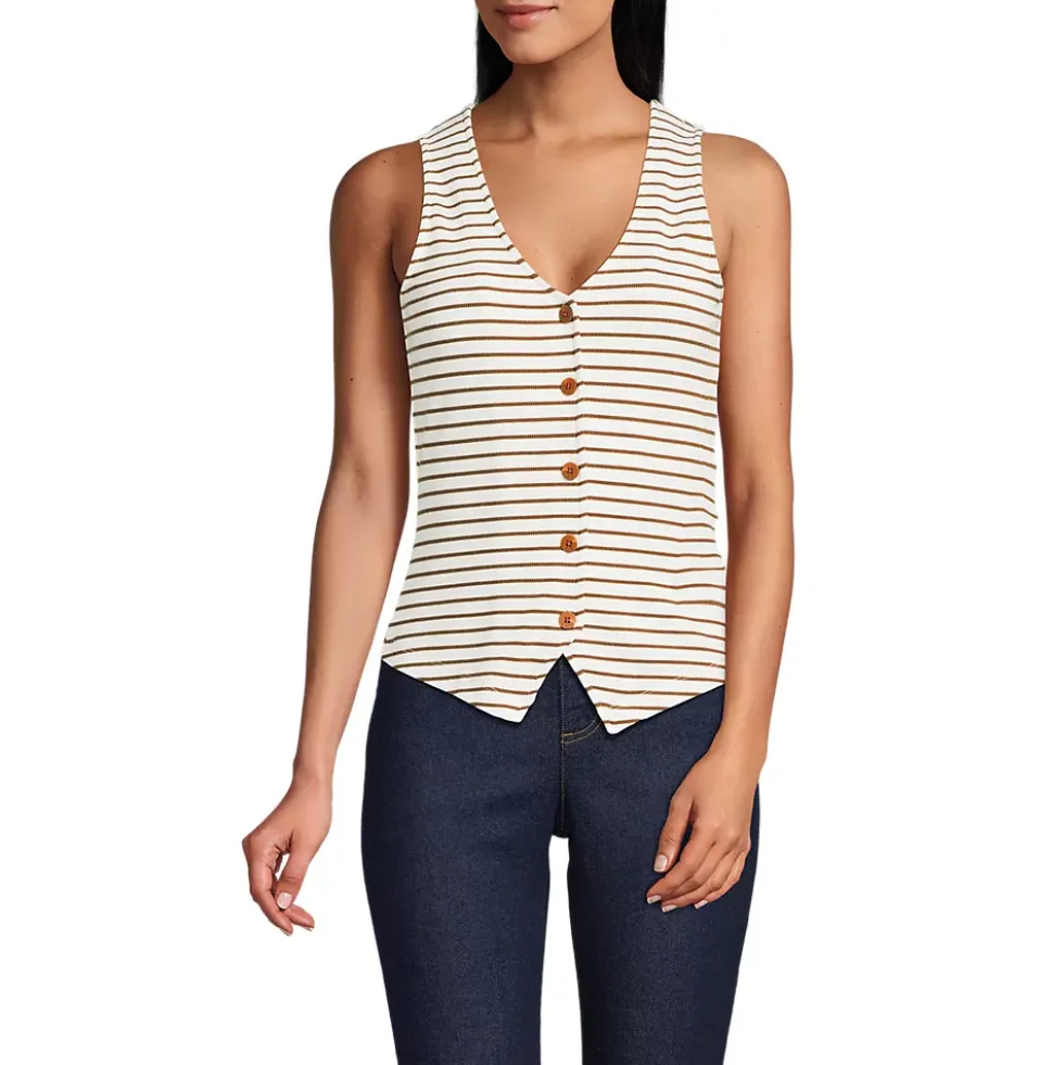 Women's Drapey Rib Vest