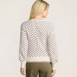 Women's Drifter All Over Jacquard Jersey Crew Neck Sweater