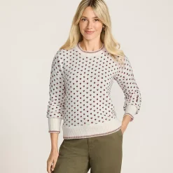 Women's Drifter All Over Jacquard Jersey Crew Neck Sweater