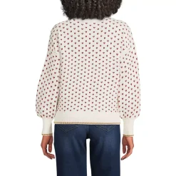 Women's Drifter All Over Jacquard Jersey Crew Neck Sweater