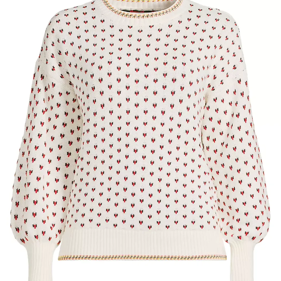 Women's Drifter All Over Jacquard Jersey Crew Neck Sweater