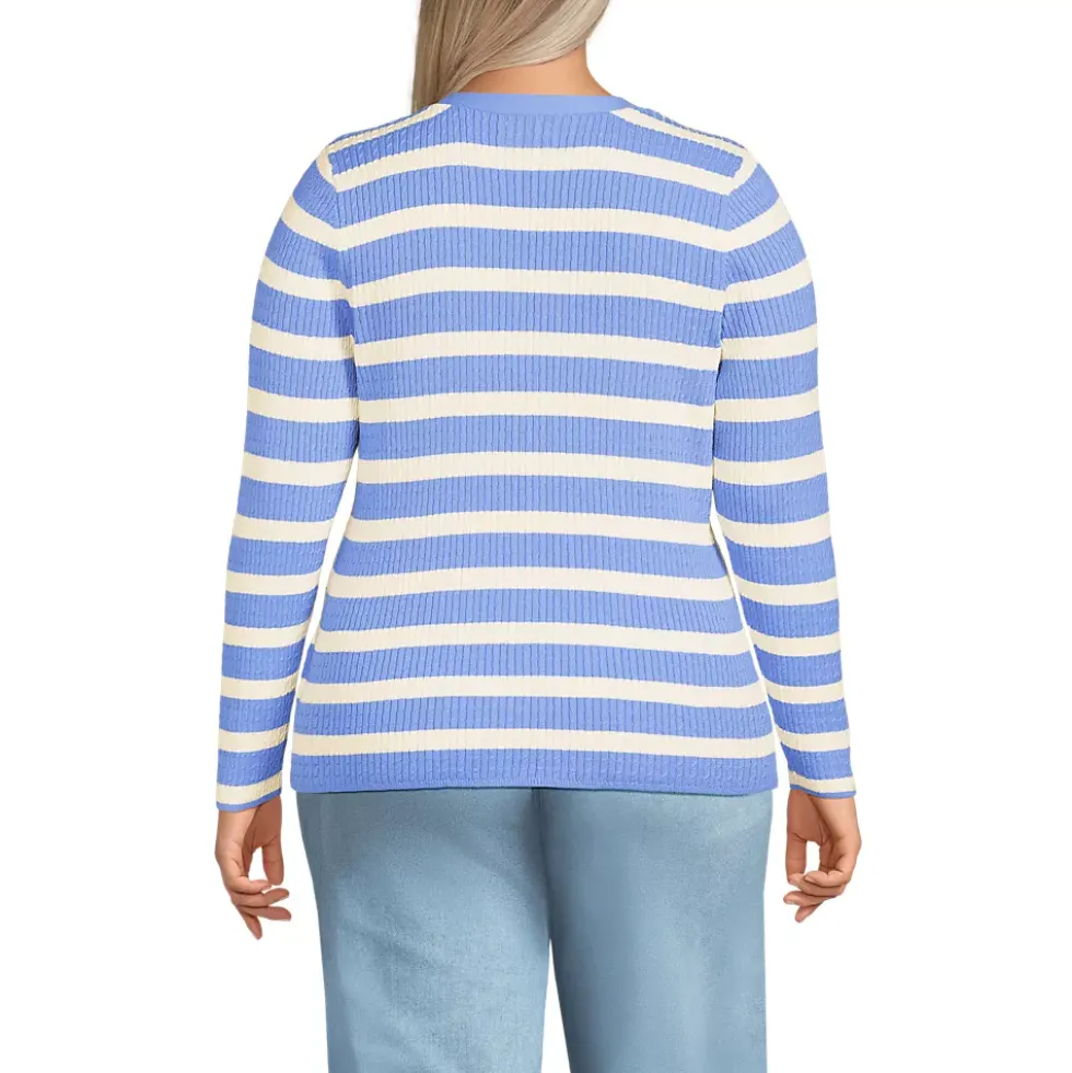 Women's Drifter Baby Cable VNeck Cardigan Sweater - Set Top
