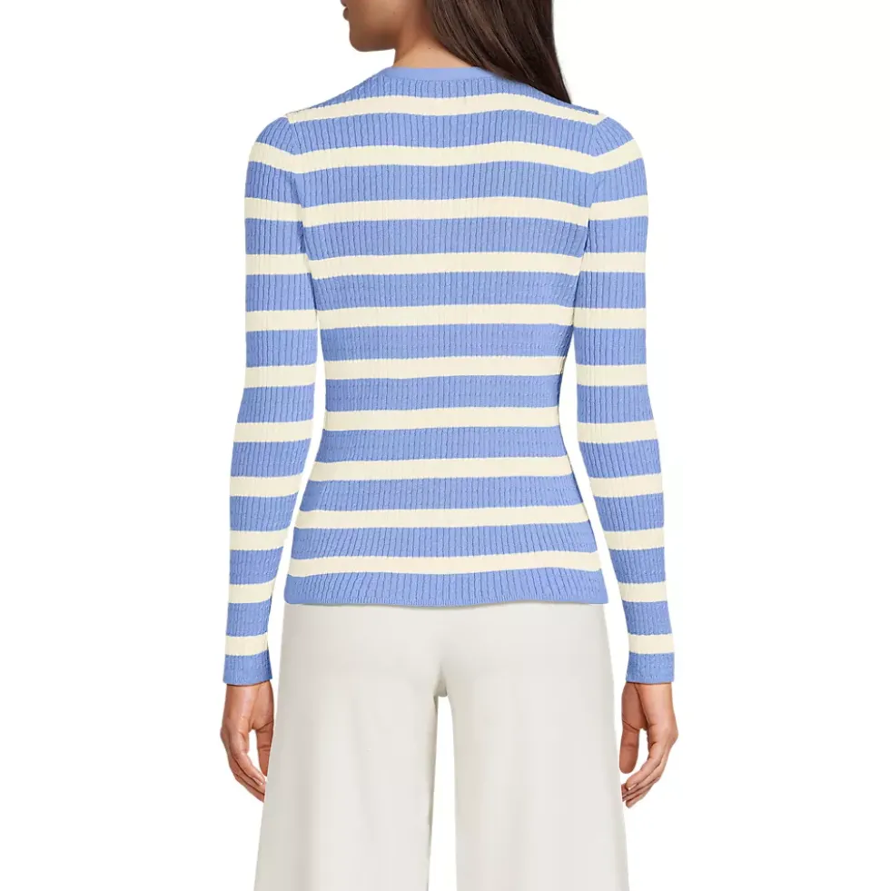 Women's Drifter Baby Cable VNeck Cardigan Sweater - Set Top