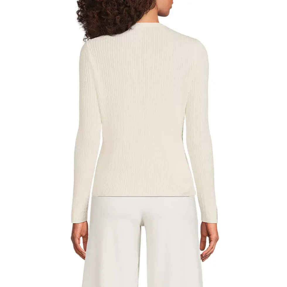 Women's Drifter Baby Cable VNeck Cardigan Sweater - Set Top
