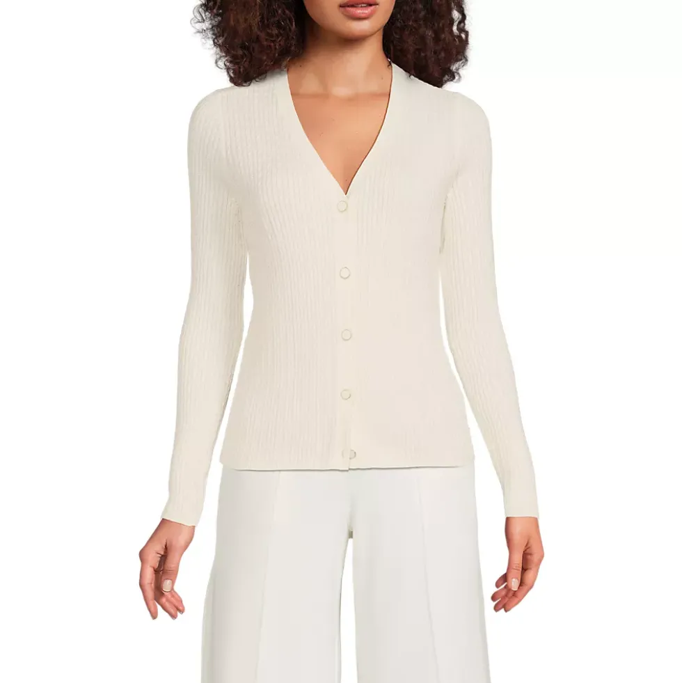 Women's Drifter Baby Cable VNeck Cardigan Sweater - Set Top