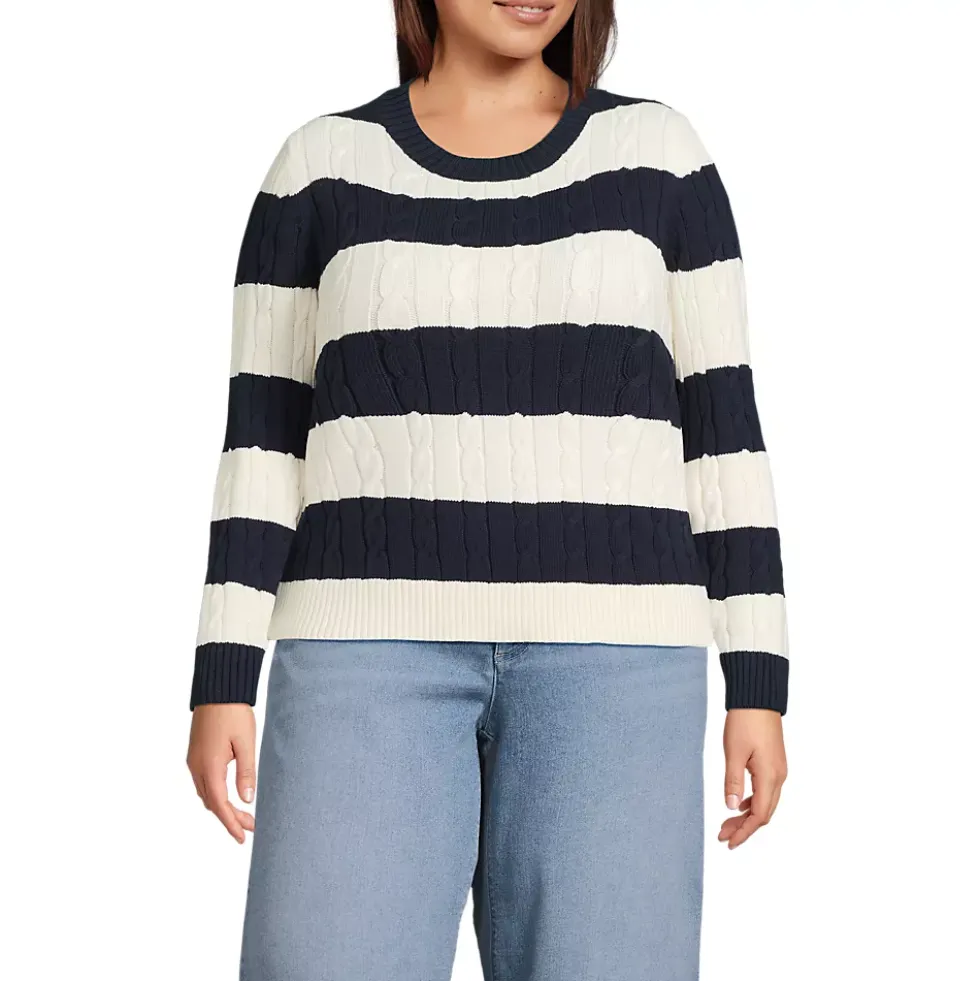 Women's Drifter Classic Cable Crew Neck Sweater